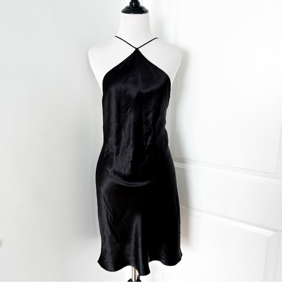 Amanda Uprichard Dresses & Skirts - Amanda Uprichard Black Silk Backless Dress - Large